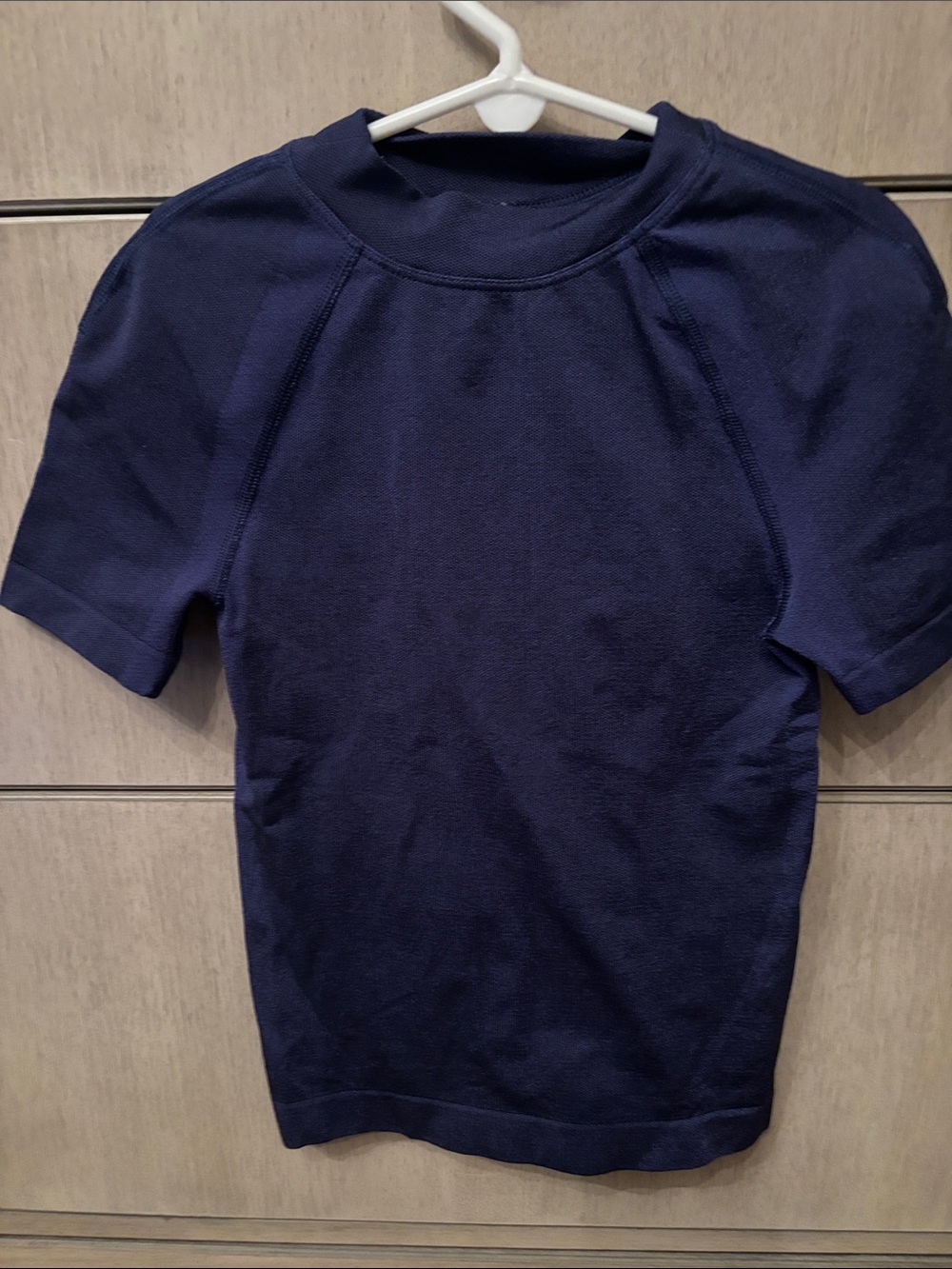 lululemon athletica Navy Short-Sleeve Crew Tee